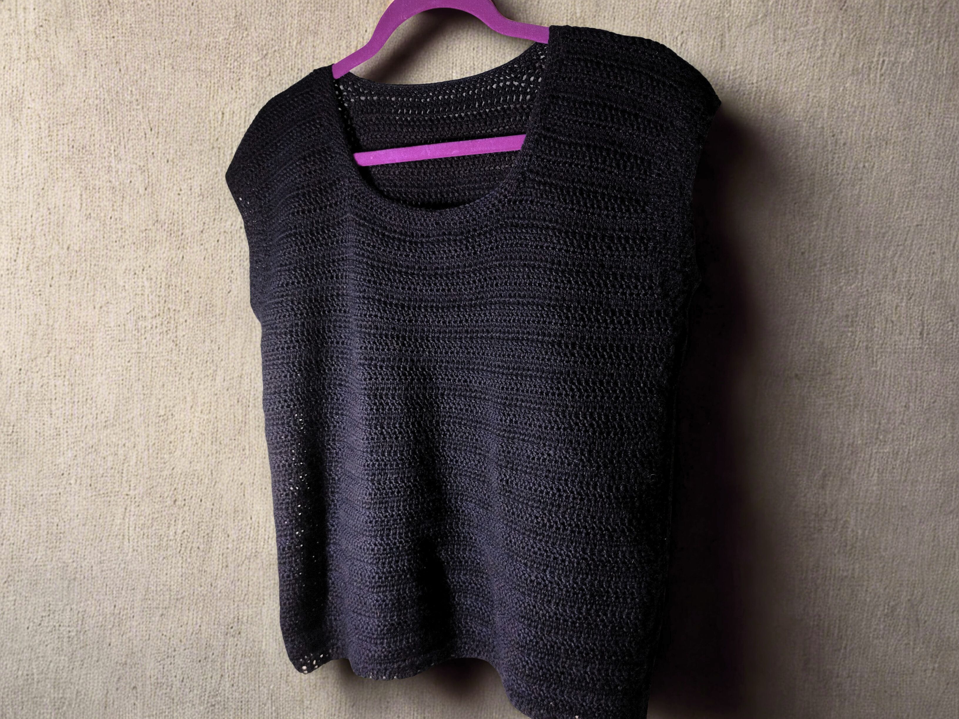 Adjustable, No Pattern DIY Crochet Vest Tutorial Using the Linked Triple Crochet Stitch