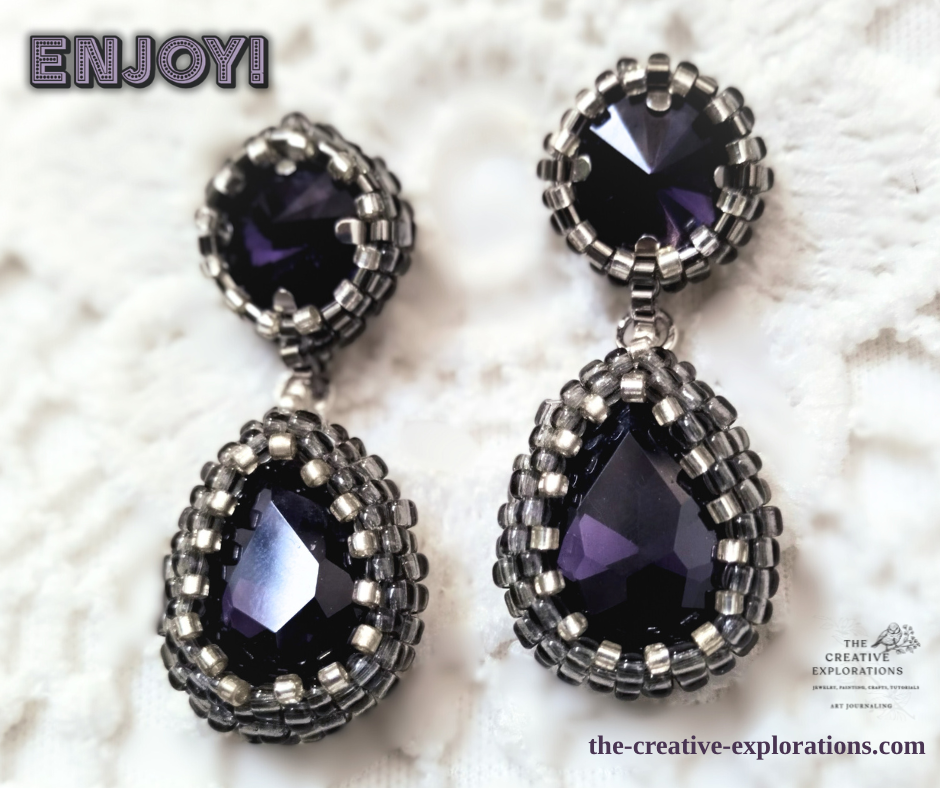 Bezeled Crystal Earrings – Part 2: Shaping the Teardrop Bezel & Final Assembly